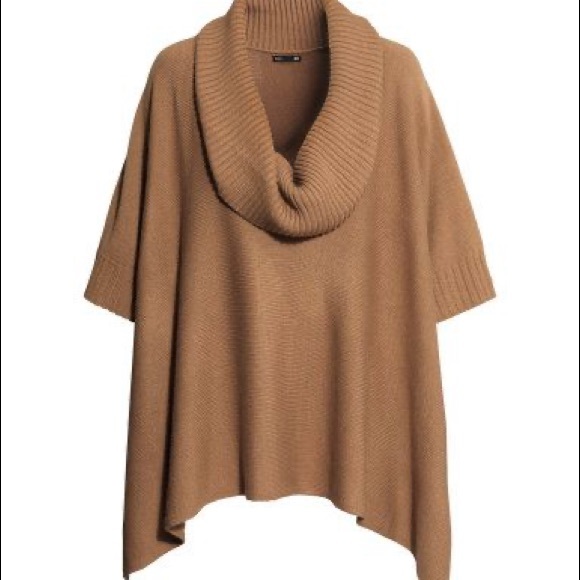 H&M Sweaters - H&M Camel Poncho Sweater